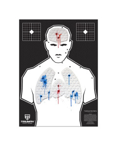 Threat Down Humanoid Silhouette