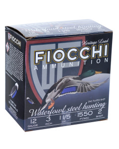 FIOCCHI 123ST152 12GA STEEL WATERFOWL 3" 250RD CASE