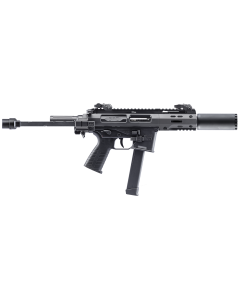 B&T Firearms SPC9 SD 9mm Luger 33+1 4.50" with RBS Suppressor, Black, Tele Brace Adapter, Polymer Grip (OEM Mag)