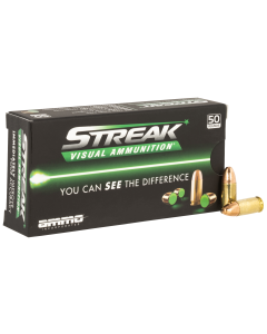 Ammo Inc Streak Visual (Green) 9mm 11gr TMC 50rd Box