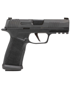 Sig Sauer P365 XMacro TACOPS Compact 9mm Luger 17+1, 3.70" Black Carbon Steel Barrel, Black Nitron Optic Ready/Serrated Stainless Steel Slide, Polymer Frame w/Beavertail & Picatinny Rail, Black w/Interchangeable Backstrap Grip, No Safety