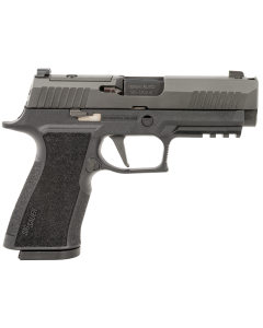 Sig Sauer P320 XTen COMP Compact Frame 10mm Auto 15+1, 3.80" Black Bull Barrel, Black Nitron Integrated Compensation/Optic Ready/Serrated Stainless Steel Slide, Black Polymer Frame w/Beavertail, Picatinny Rail & XCarry Grip, No Manual Safety