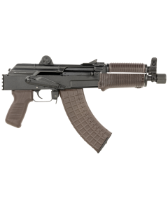 Arsenal SAM7K-56P Sports South Exclusive 7.62x39mm 30rd, 8.50" Black Chrome Lined Steel Barrel, Black Milled Receiver, Plum Furniture, Picatinny Rail, Hard Case, QD Swivel Sling