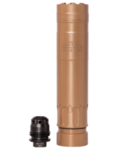 Rugged Suppressors Razor 5.56 NATO, 6.40" L FDE, Includes 1/2"-28 M2 QD Brake