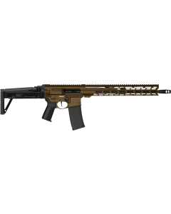 CMMG Dissent MK47 5.56x45mm NATO 30+1 (2) 16.10", Midnight Bronze Rec/15" M-Lok Handguard, Side Charging Handle, Black Side Folding Stock & Zeroed Grip, Muzzle Brake, 60/90 Ambi Safety, Adj. Gas Block