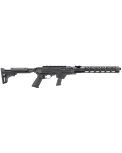 Ruger 19140 PC Carbine 9mm Luger 17+1 16.12" Threaded/Fluted Barrel, Black, Reversible Folding Stock, M-LOK Handguard, Optics Mount