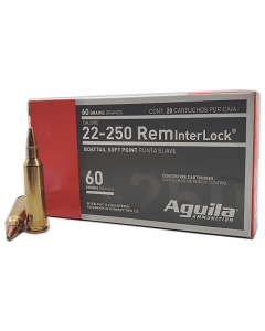 Aguila 22-250 Rem 60gr InterLock BTSP 20rd Box
