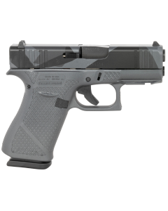 Glock G43X Sub-Compact 9mm 10+1, 3.41" Urban Dazzle Grey w/Mesh Stippling Polymer Frame w/Beavertail Ambidextrous, USA Made