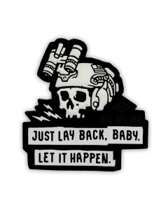 Black Rifle Division "Just Lay Back Baby" Patch - GITD