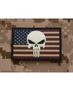 USA FLAG 3D PVC MORALE PATCH - GITD VERSION