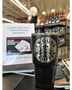 I love Guns and Coffee Logo Yetilike insulated Tumbler