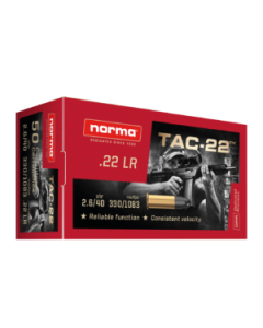 Norma TAC 22 LR 40gr LRN 500rd Brick