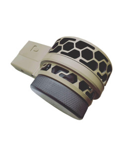 F5 MFG AR-15 .223-5.56 Skeletonized 50 Round Drum Magazine - FDE | HEX Pattern