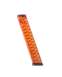 ETS 9MM MAGAZINE ORANGE | FITS GLOCK 17, 19, 26, 34 | 31RD | Length 200mm