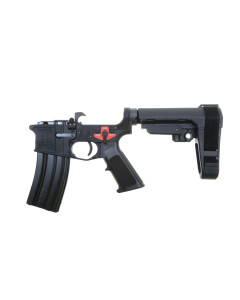 Franklin Armory BFSIII Equipped SE-SSP Complete AR15 Pistol Lower Receiver - Black | Installed Binary Trigger | SBA3 Brace