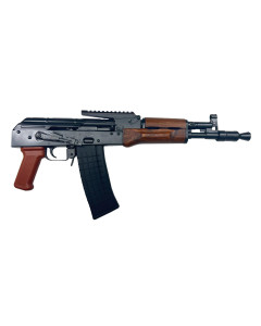Pioneer Arms Forged Trunnion Hellpup Elite AK-47 Pistol - Black | 5.56 NATO | 11.73" Barrel | Laminated Wood Furniture | w- Built-in Optic Rail