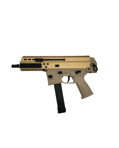 B&T APC9 Pro Pistol - Coyote Tan | 9mm | 6.8" Threaded Barrel | 33rd | Glock Compatible Lower | w- 25mm 3-Lug