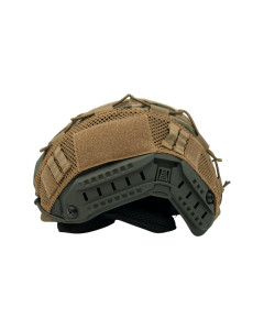 Guard Dog Tactical Level IIIa Ballistic Helmet - Universal Fit | 3.5 Lbs-Per | Green | Multicam Cover