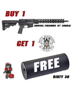 Radical Firearms Forged AR15 Rifle - Black | .300BLK | 16" Barrel | 15" RPR Free Float M-LOK Rail | B5 Bravo Stock