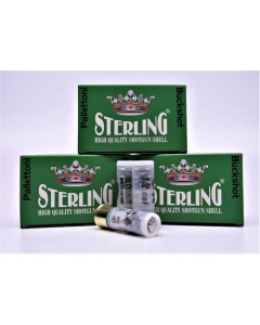 Sterling 12 Gauge Ammunition 2-3/4" 1-3/16 oz 00 Buck 9 Pellets