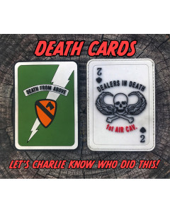 KILGORE 1st AIR CAV DEATH FROM ABOVE "DEATH CARDS" MORALE PATCH SET