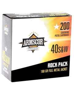 Armscor 40 S&W 180gr FMJ 200rd Rock Pack
