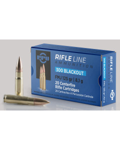 PPU PP300BF Standard Rifle 300 AAC Blackout/Whisper (7.62x35mm) 125 GR Full Metal Jacket (FMJ) 20 Bx