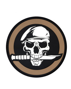 PVC Military Skull & Knife Morale Patch