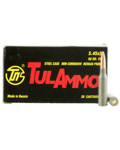 Tulammo TA545390 Rifle 5.45x39mm 60 GR Full Metal Jacket (FMJ) 20 Bx