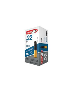 Aguila Ammunition Rimfire, Sniper Subsonic, 22LR, 60Gr, Solid Point Bullet, 50 Round Box 1B222112