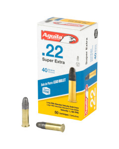 Aguila Super Extra 22 LR 40gr Lead Solid Point 50rd Box