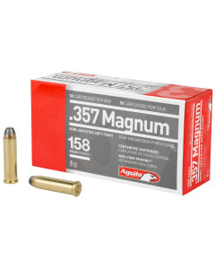 Aguila Ammunition Pistol, 357 Mag, 158 Grain, Semi Jacketed Soft Point, 50 Round Box 1E572823