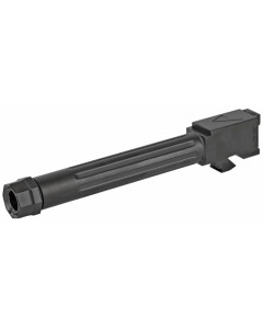 Agency Arms Mid Line Barrel, 9MM, Black Nitride Finish, Threaded And Fluted, Fits Glock 17 Gen 5 MGL17G5T-FDLC