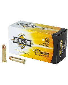 Armscor 357MAG, 125 Grain, Full Metal Jacket, 50 Round Box FAC357-2N