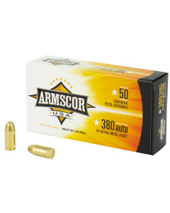 Armscor 380 ACP, 95 Grain, Full Metal Jacket, 50 Round Box FAC380-2N
