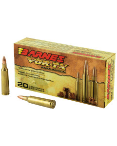 Barnes VOR-TX, 22-250, 50 Grain, Triple Shock X, Lead Free, 20 Round Box, California Certified Nonlead Ammunition 22008