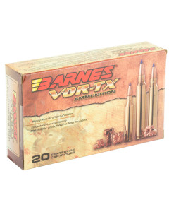 Barnes VOR-TX, 300 Remington Ultra Magnum, 165Gr, Tipped Triple Shock X, Lead Free, 20, 200, California Certified Nonlead Ammunition 21571