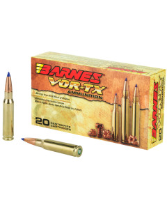 Barnes VOR-TX, 308 Win, 150Gr, Tipped Triple Shock X, Bpat Tail, 20 Round Box, California Certified Nonlead Ammunition 21540