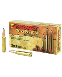 Barnes VOR-TX, 308 Win, 130Gr, Tipped Triple Shock X, Boat Tail, 20 Round Box, California Certified Nonlead Ammunition 30816