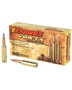 Barnes VOR-TX, 6.5 Creedmoor, 120 Grain, Tipped Triple Shock X BT, 20 Round Box, California Certified Nonlead Ammunition 301815
