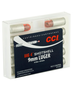CCI Shotshell, 9MM, 45 Grain, Shotshell, #4 Shot Size, 10 Round Box 3712CC