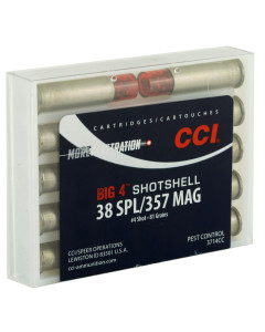 CCI Shotshell, 357MAG/38 Special, 84 Grain, Shotshell, #4 Shot Size, 10 Round Box 3714CC