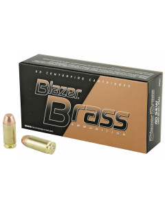 Blazer Ammunition Blazer Brass, 40 S&W, 180 Grain, Full Metal Jacket, 50 Round Box 5220