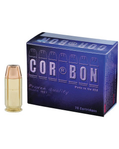CorBon Self Defense, 45ACP, 165 Grain, Jacketed Hollow Point, +P, 20 Round Box 45165