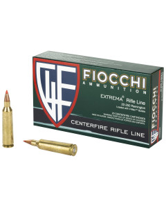 Fiocchi Ammunition Rifle, 22-250, 55 Grain, V-Max, 20 Round Box 22250HVD