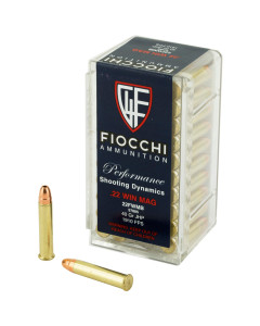 Fiocchi Ammunition Rimfire, 22WMR, 40 Grain, Jacketed HollowPoint, 50 Round Box 22FWMB