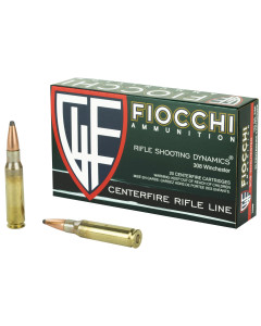 Fiocchi Ammunition Rifle, 308WIN, 150 Grain, Pointed Soft Point, 20 Round Box 308B