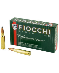 Fiocchi Ammunition Rifle, 308Win, 180 Grain, Pointed Soft Point, 20 Round Box 308C