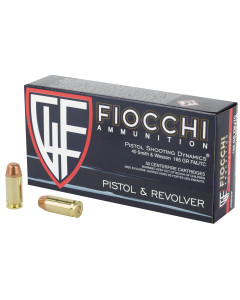 Fiocchi Ammunition Centerfire Pistol, 40S&W, 165 Grain, Full Metal Jacket, 50 Round Box 40SWF