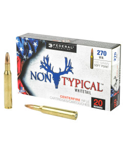Federal Non Typical, 270 Win, 130Gr, Soft Point, 20 Round Box 270DT130